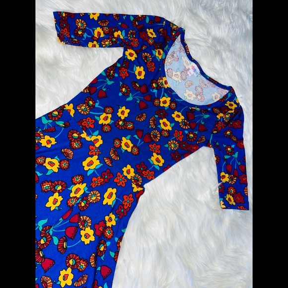 NWOT LuLaRoe Floral Nicole Dress - Picture 2 of 6